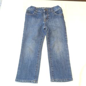 The Children's Place Boys 4T Straight Leg Denim Jeans Stretch Waistband Pull-On
